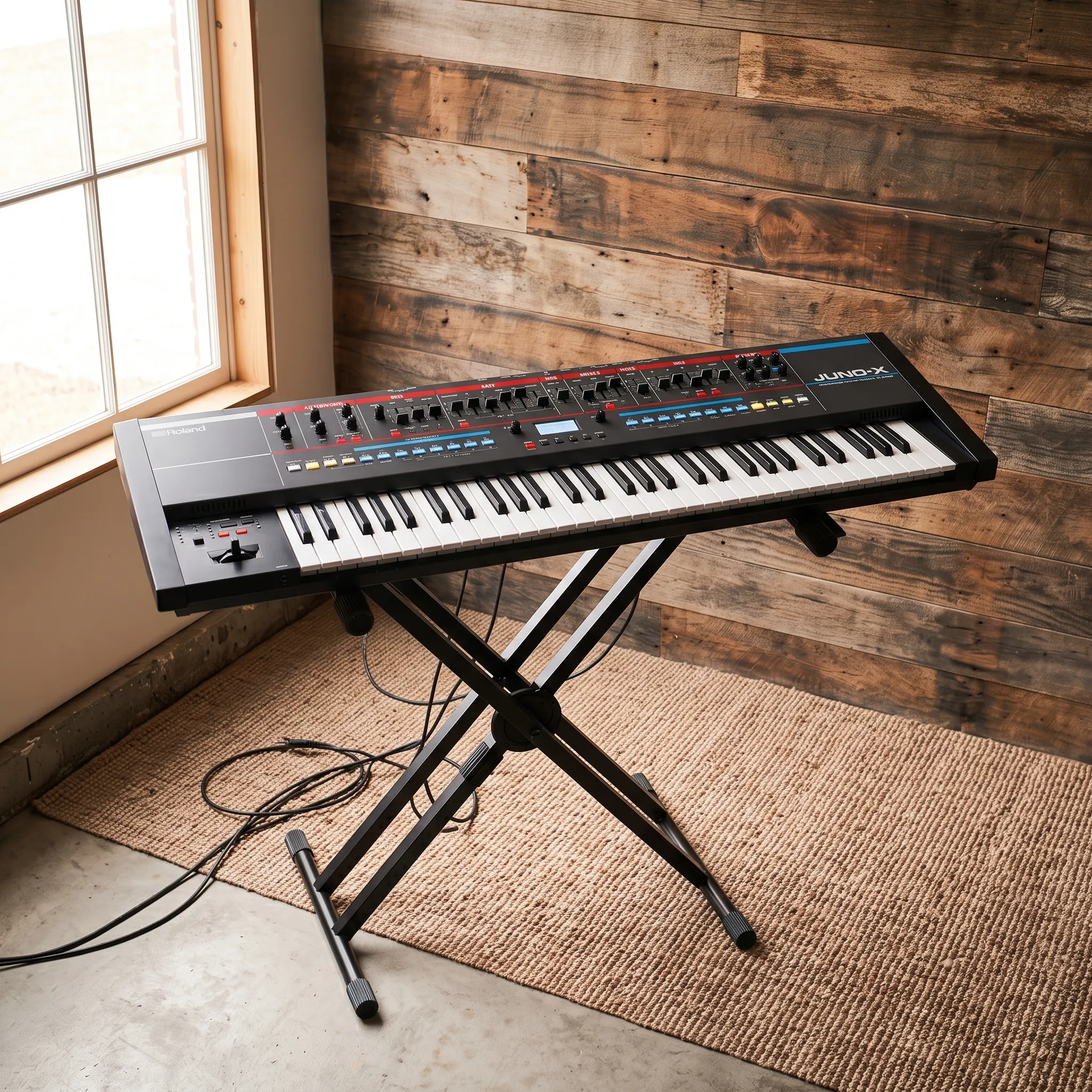 Roland Juno-X, stand and DI included